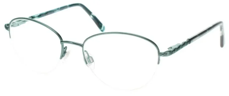 Ellen Tracy Cavan Eyeglasses Green Gunmetal 51mm Women