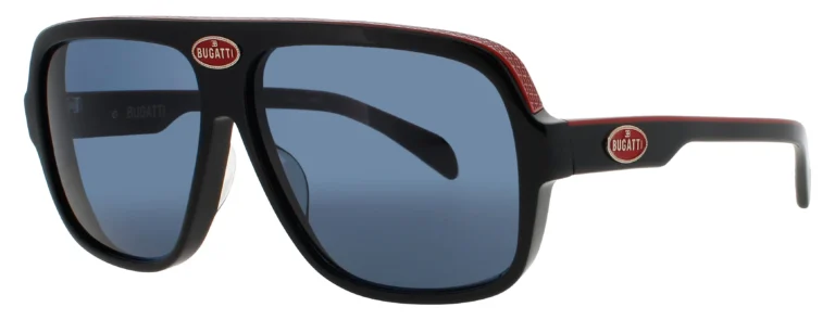 Bugatti 6 BK Sunglasses Black 60mm Men