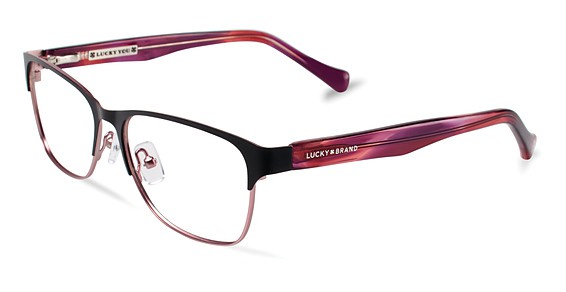 Lucky Brand D101 BLACK Eyeglasses Multicolor 53mm Women