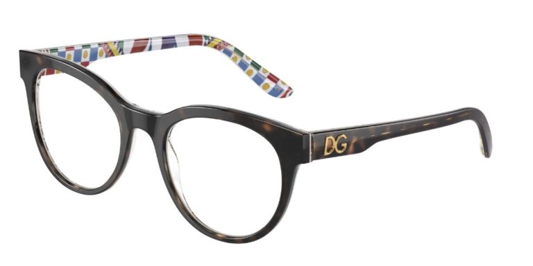Dolce&Gabbana DG3334 3217 DG3334 Eyeglasses Multicolor 52mm Women