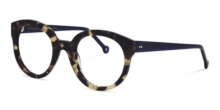 Nathalie Blanc Helene C725 Eyeglasses Tortoise Blue 50mm Women