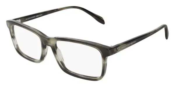 Alexander McQueen AM0162O 003 Eyeglasses Brown 55mm Unisex