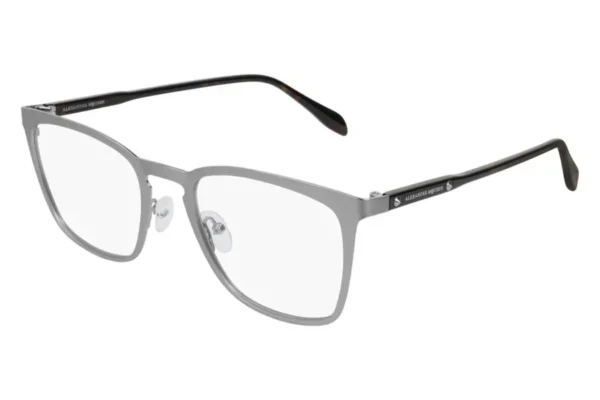 Alexander McQueen AM0167O 003 Eyeglasses Ruthenium 54mm Unisex