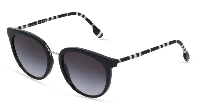 Burberry BE4316 Willow 40078G Sunglasses Black 54mm Women