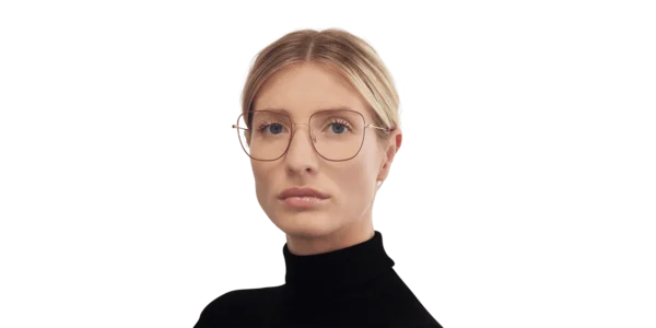 Nathalie Blanc Camille C628 Eyeglasses Gold Pale 55mm Women 2