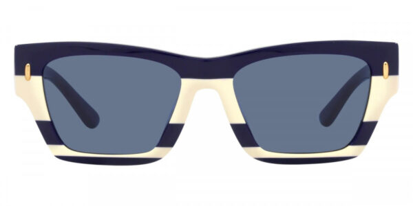 Tory Burch TY7169U 189580 Sunglasses Navy Ivory Stripes 52mm Women 2