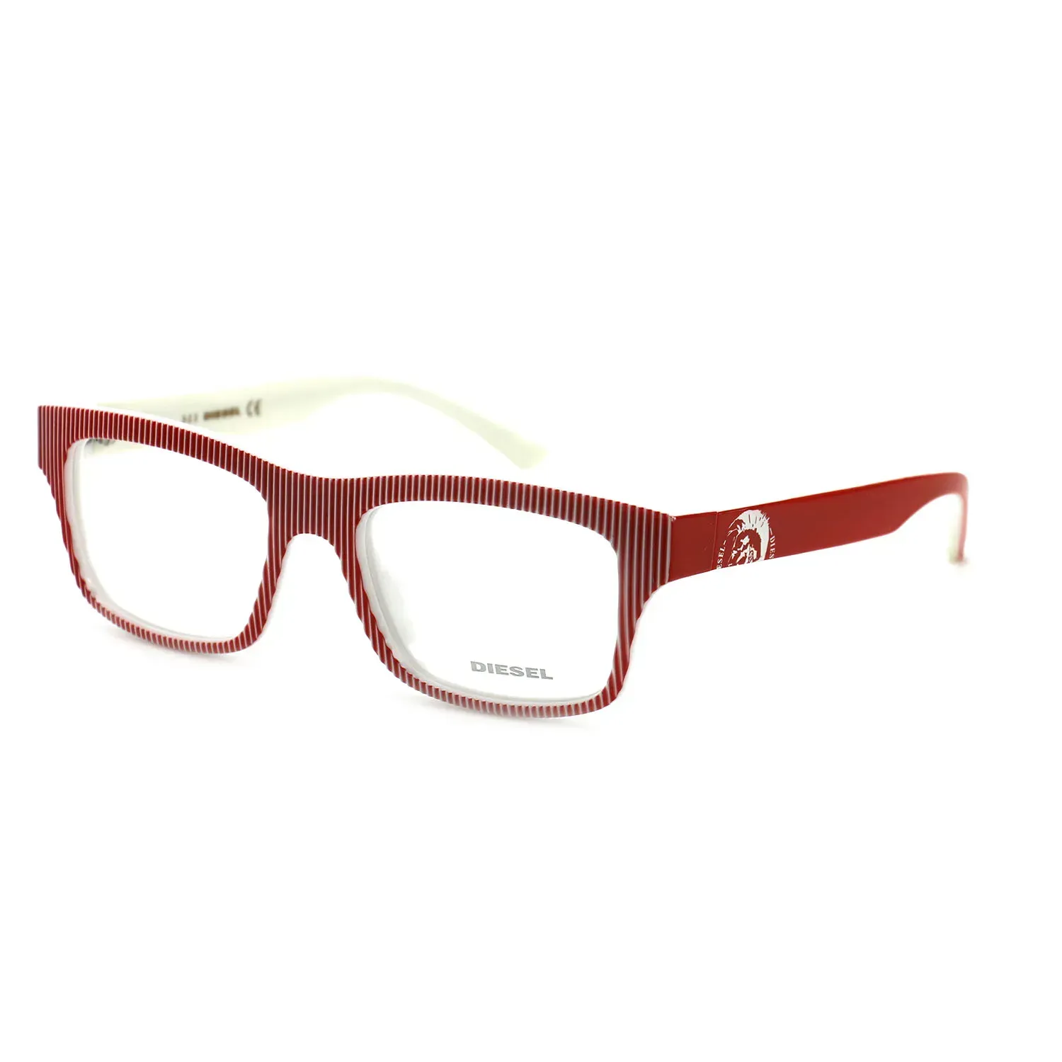 Diesel DL5034 DL5034 Eyeglasses Red Striped White... | Lens  display picture 2