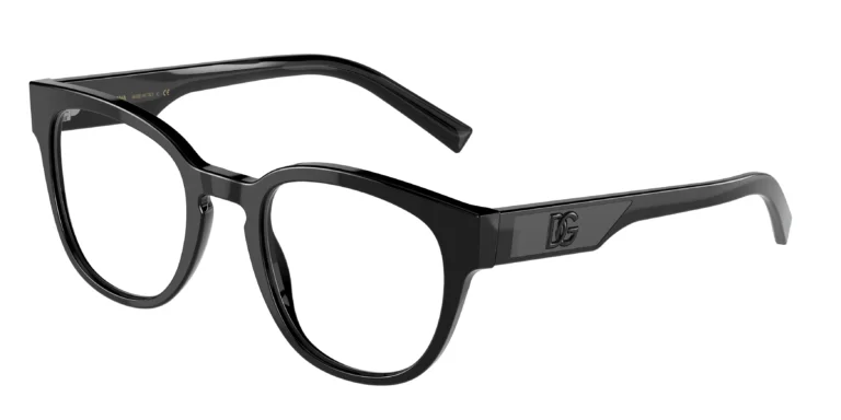 Dolce & Gabbana DG3350 501 Eyeglasses Black 49mm Men