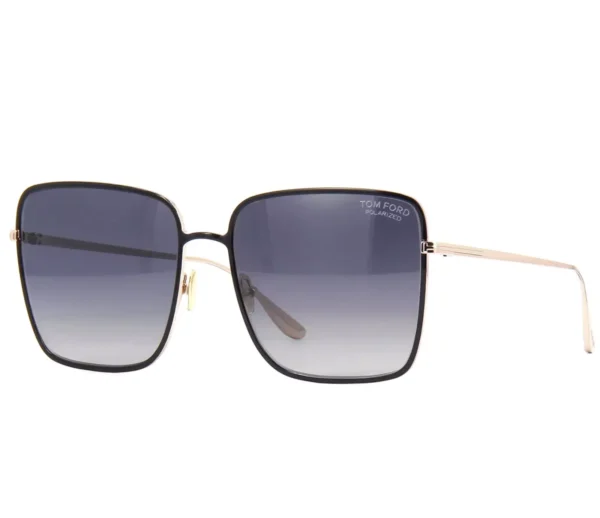 Tom Ford FT0739/S 01D Sunglasses Black-gold 60mm Women