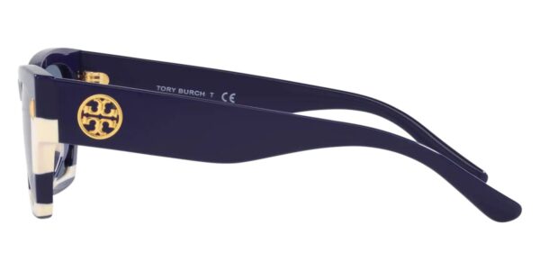 Tory Burch TY7169U 189580 Sunglasses Navy Ivory Stripes 52mm Women 3