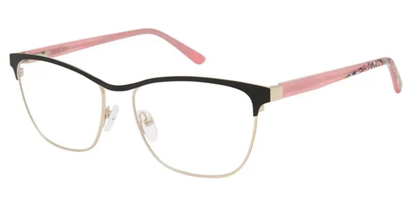 Nicole Miller Biarritz C01 Eyeglasses Black 57mm Women