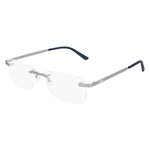Puma PE0117O 002 Eyeglasses Ruthenium 55mm Men