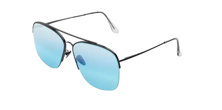 Retrosuperfuture Nazionale Sky Ombre RL8 Sunglasses Matte Black 63mm Unisex