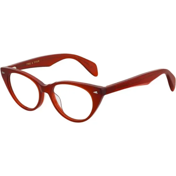 Rag & Bone RNB3012 0C9A Eyeglasses Red 49mm Women