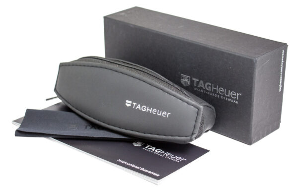 Tag Heuer TH0552 005 Eyeglasses Matte Black/red 59mm Men _Case
