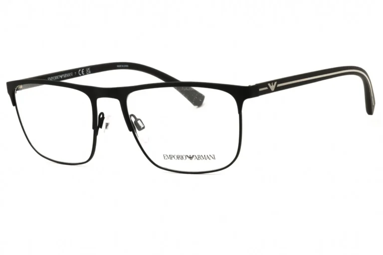Emporio Armani 0EA1079 3094 Eyeglasses Rubber Black 55mm Men