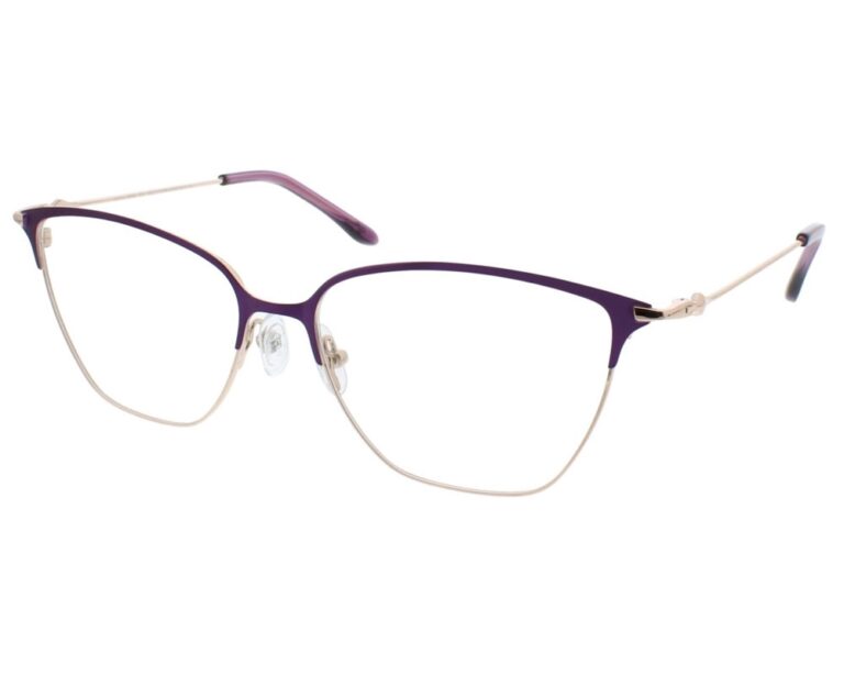 BCBGMAXAZRIA Henley Eyeglasses Purple Rose Gold 54mm Women