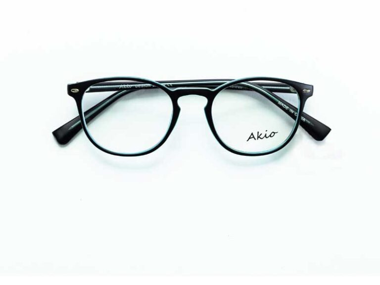 Akio A102 C3 Eyeglasses Black 48mm Unisex
