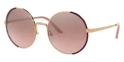 Prada PR59 04E3B0 Sunglasses Gold Pink 57mm Women | Lens & Luxe display picture 3