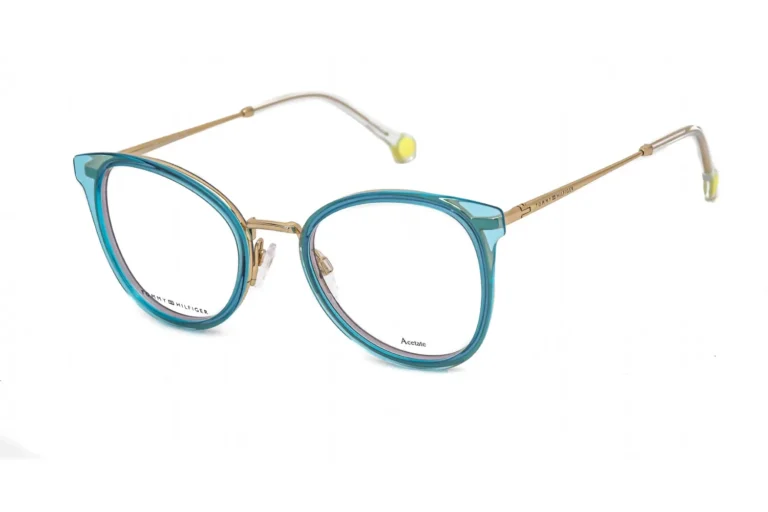 Tommy Hilfiger TH 1837 0AGS 00 Eyeglasses Azure Blue 52mm Women
