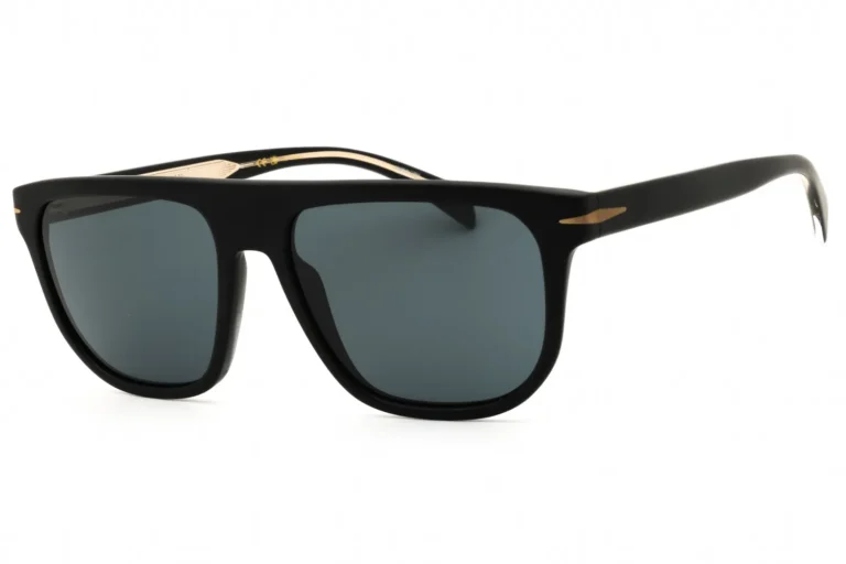 David Beckham DB 7111/S 0I46 IR Sunglasses Mt Bk Gd 56mm Men