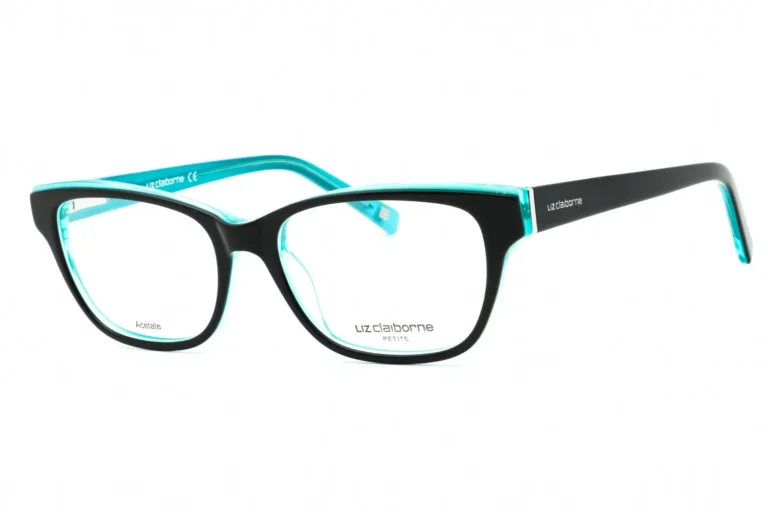 Liz Claiborne L 437 0DB5 00 Eyeglasses Black Turquoise 50mm Women