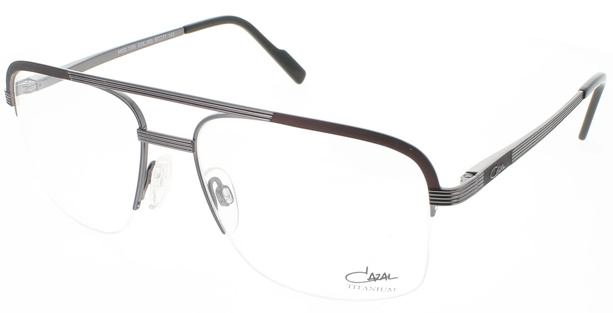 Cazal 7095 C003 Eyeglasses Gunmetal 57mm Men | Lens & Luxe