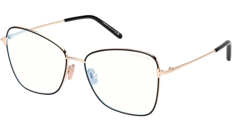 Tom Ford FT5906B 001 Eyeglasses Shiny Black 55mm Women