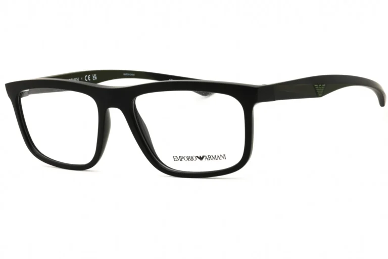 Emporio Armani 0EA3246 5001 Eyeglasses Matte Black 55mm Men