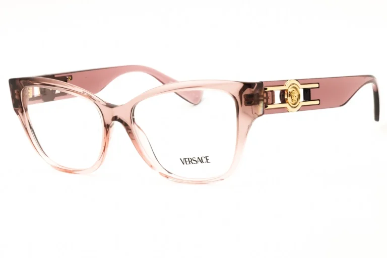 Versace 0VE3347 5435 Eyeglasses Pink Transparent 54mm Women