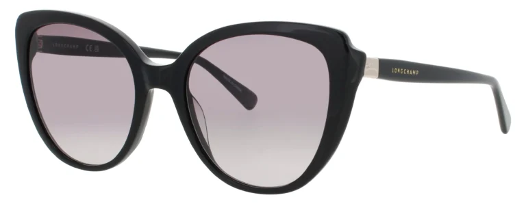 Longchamp LO670S 001 Sunglasses Black 54mm Women