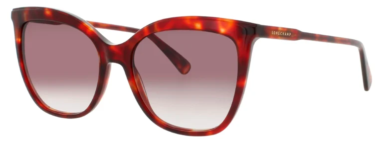 Longchamp LO729S 640 Sunglasses Red Havana 55mm Women