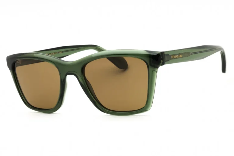 Salvatore Ferragamo SF2001S 320 Sunglasses Transparent Khaki 54mm Unisex