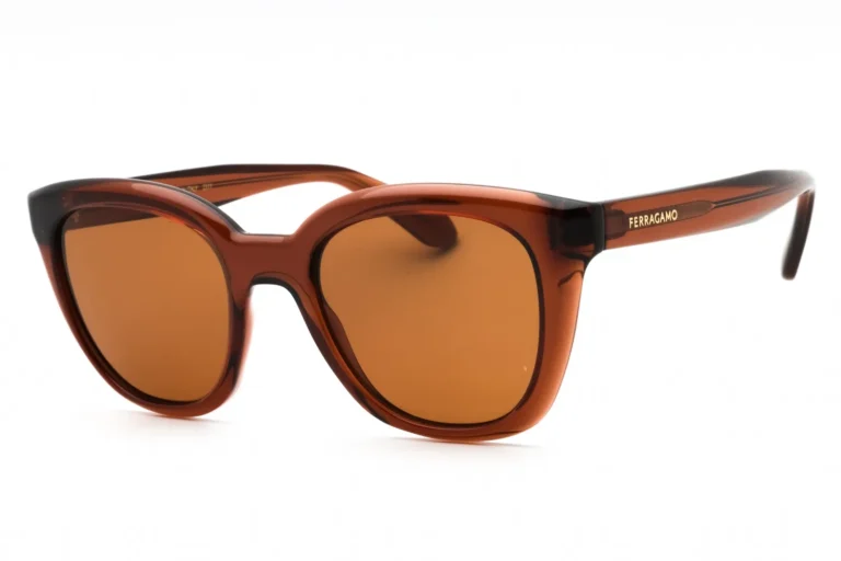 Salvatore Ferragamo SF2000S 232 Sunglasses Transparent Brown 52mm Women
