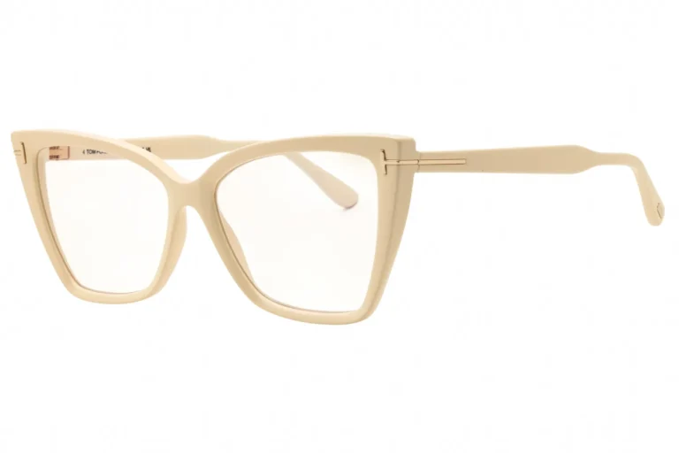 Tom Ford FT5844-B 025 Eyeglasses Ivory 55mm Women