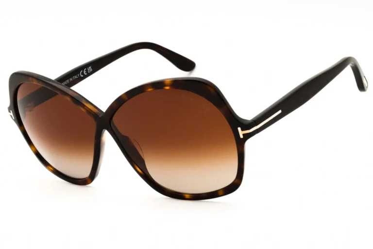 Tom Ford FT1013 52F Sunglasses Dark Havana 64mm Women