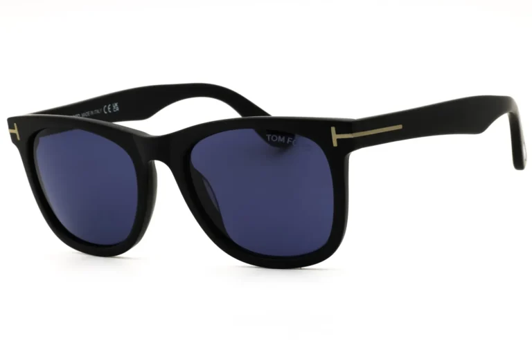 Tom Ford FT1099 02V Sunglasses Matte Black 52mm Men