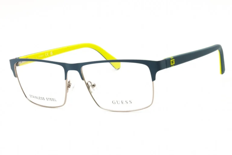 Guess GU50131 091 Eyeglasses Matte Blue 57mm Men