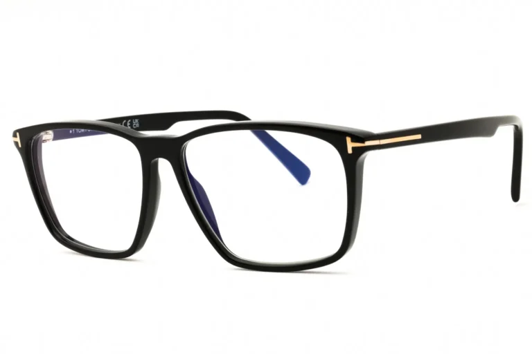 Tom Ford FT5959-B 001 Eyeglasses Shiny Black 56mm Men
