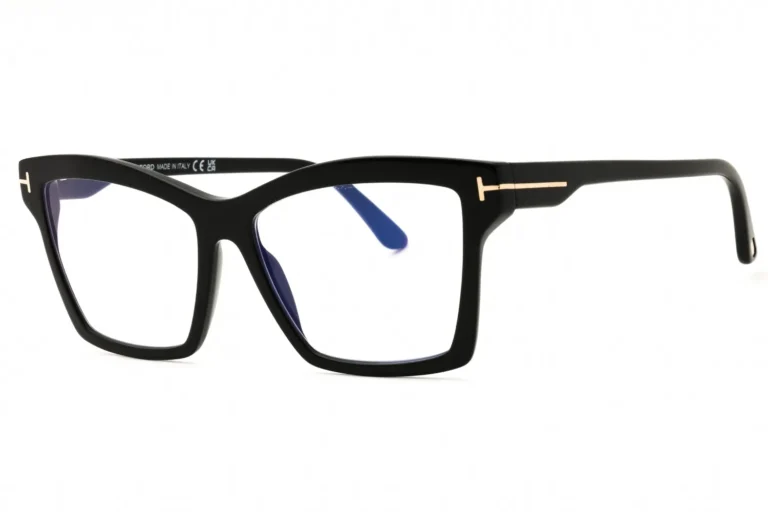 Tom Ford FT5964-B 001 Eyeglasses Shiny Black 54mm Women