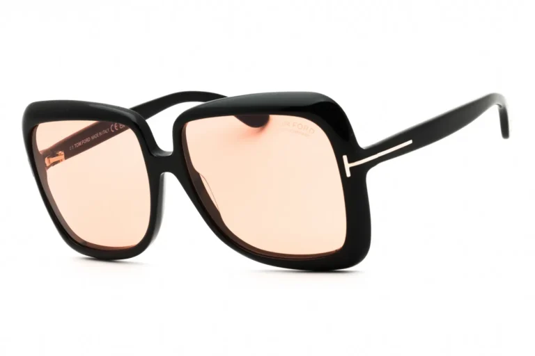 Tom Ford FT1156 01E Sunglasses Shiny Black 59mm Women