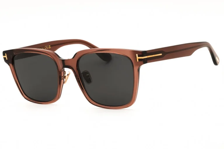 Tom Ford FT1238-K 45A Sunglasses Shiny Light Brown 56mm Men
