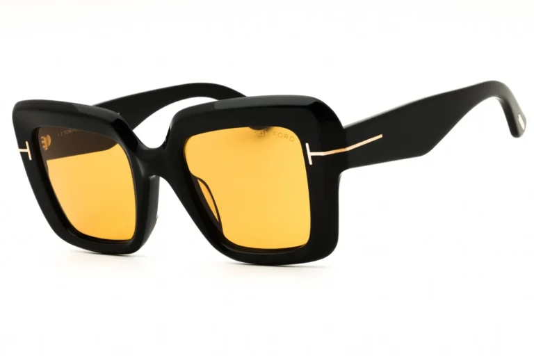 Tom Ford FT1157-F 01E Sunglasses Shiny Black 52mm Women