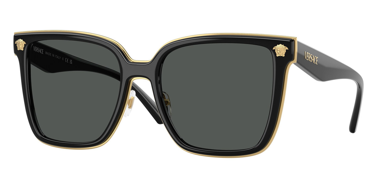 New Versace Women Black Sunglasses 58-19-150 Versace Butterfly Black Frame Sunglasses for Women for sale  main image 3