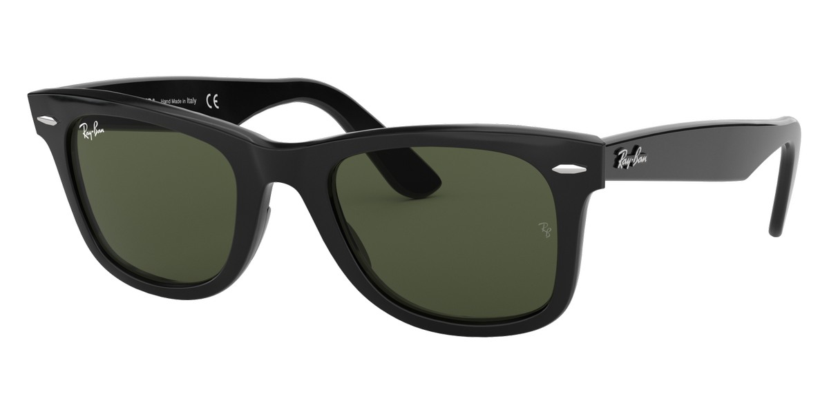 小物 Ray-Ban WAYFARER RB2140-F 901-s Ray-Ban RB2140 Wayfarer 901 Sunglasses Black 54mm | Lens & Luxe