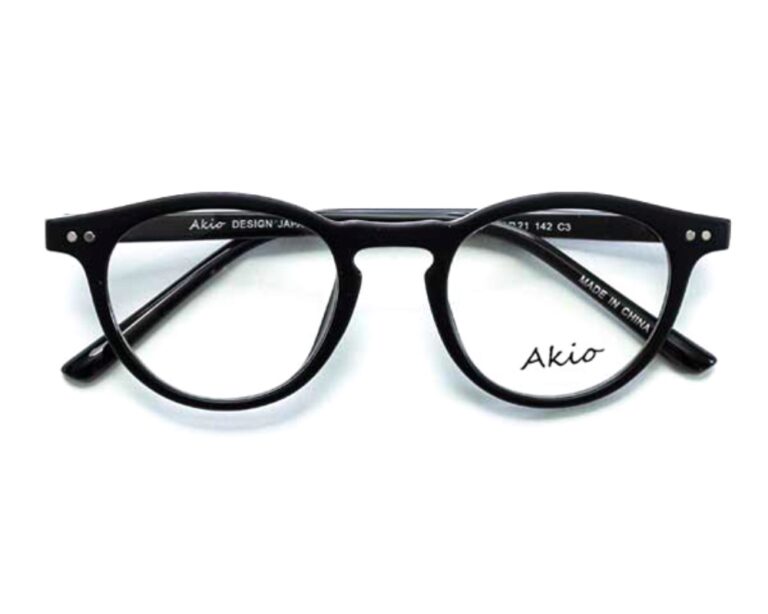 Akio A104 C3 Eyeglasses Black 46mm Unisex