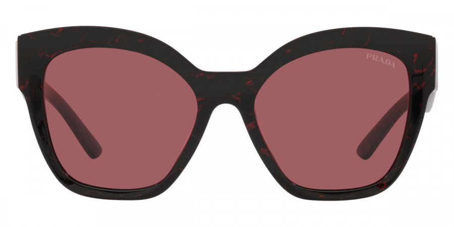 Prada Sunglasses SPR17Z 11F-08S Black Red Marble Cat Eye with Dark Violet Lenses Prada Sunglasses SPR17Z 11F-08S Black Red Marble Cat Eye  main image 3