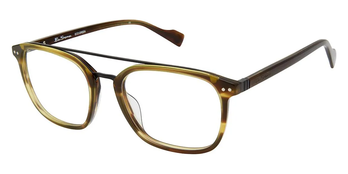 Ben Sherman HANOVER C03 Eyeglasses Olive Horn 52mm | Lens & Luxe