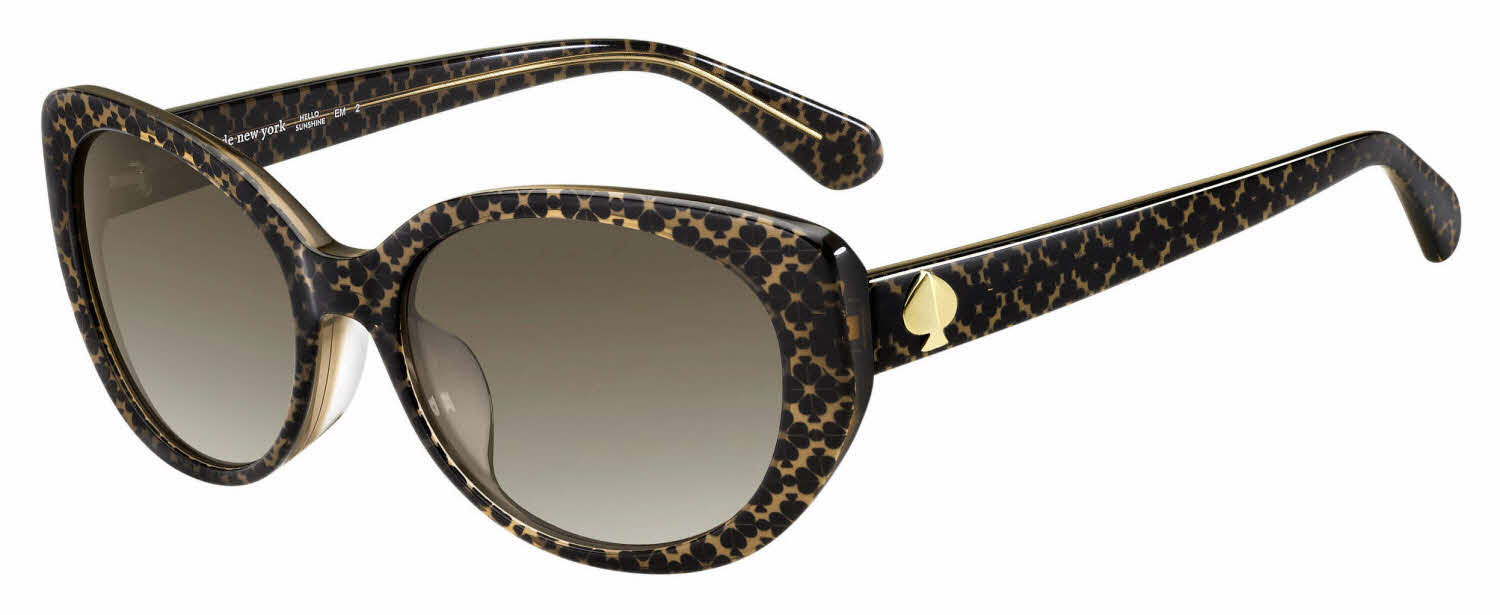 Kate Spade Everett/F/S 4Q8HA Cat Eye Brown Tortoise Sunglasses 56-18-140mm Kate Spade Everett/F/S 086HA Cat Eye Sunglasses Dark Brown  main image 3