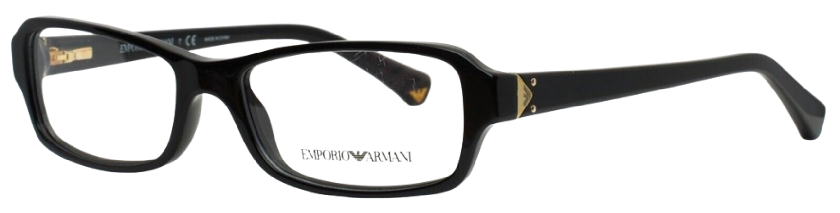 Emporio Armani Ea 3076 5017 Black Authentic Eyeglasses 52-16-140 Emporio Armani EA3050 5017 Eyeglasses Frame Acetate Black  main image 2